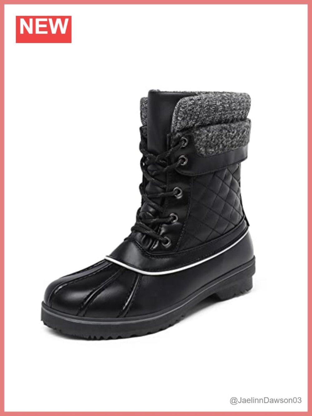 Women's Mid Calf Duck Snow Boots Waterproof Faux Fur Thinsulate Insulation